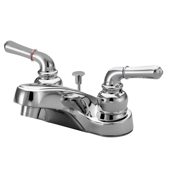4" Centerset Bathroom Faucet, Polished Chrome